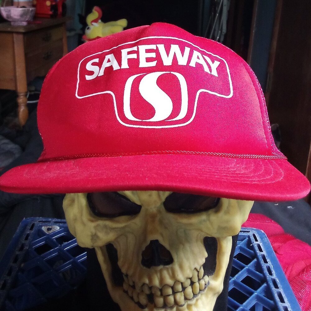 Deadstock Vintage Safeway Snap Trucker Hat Cap